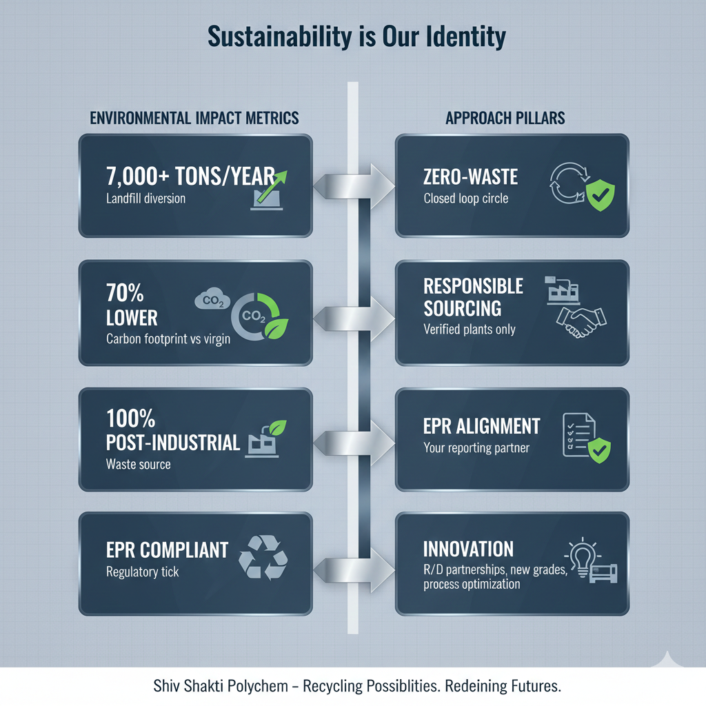 Shiv Shakti Polychem impact and sustainability illustration
